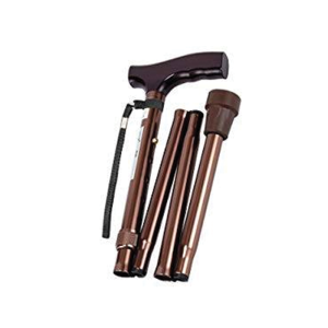 Bronze Folding Cane in Pouch